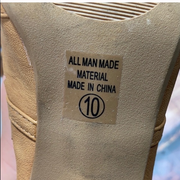 Heart D Brown Laser Cut Booties Heels - Picture 11 of 11